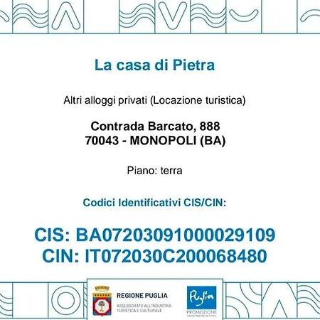 La Casa Di Pietra Location Rosy Monopoli